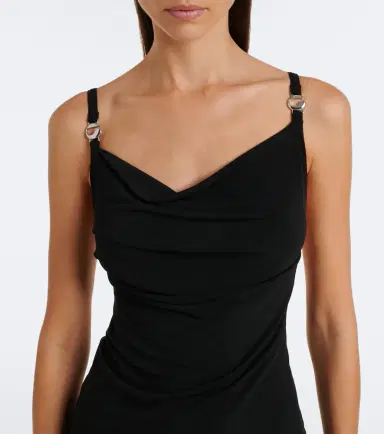 Coperni Draped open-back jersey maxi dress | Thumbnail 4