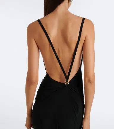 Coperni Draped open-back jersey maxi dress | Thumbnail 5