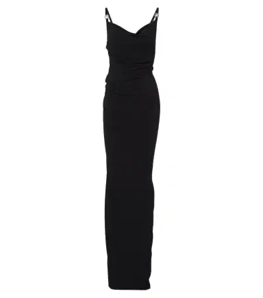 Coperni Draped open-back jersey maxi dress | Thumbnail 1