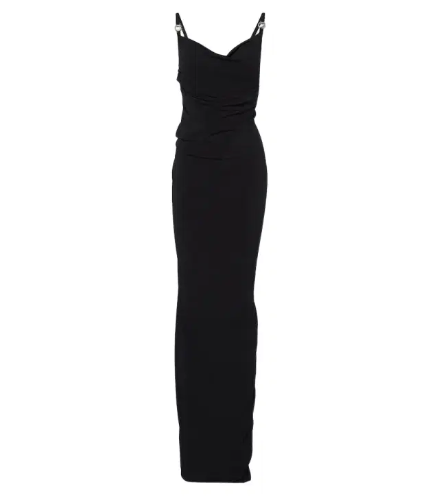 Coperni Draped open-back jersey maxi dress