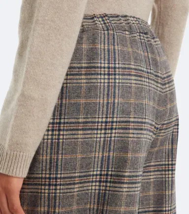 'S Max Mara Checked virgin wool wide-leg pants | Thumbnail 4 'S Max Mara Checked virgin wool wide-leg pants | Thumbnail 4