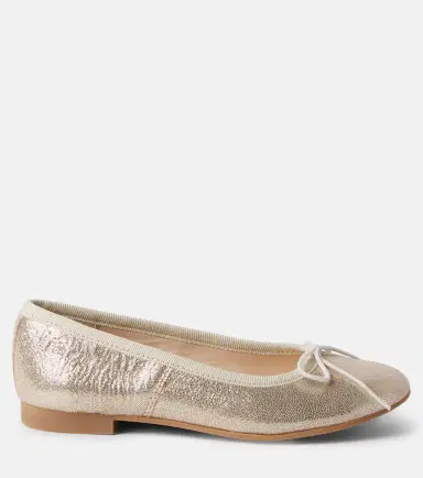 Pom d'Api Dory metallic leather ballet flat | Thumbnail 3