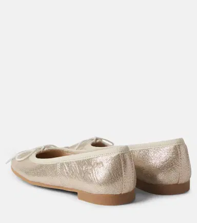 Pom d'Api Dory metallic leather ballet flat | Thumbnail 4