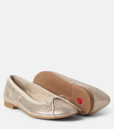 Pom d'Api Dory metallic leather ballet flat | Thumbnail 5