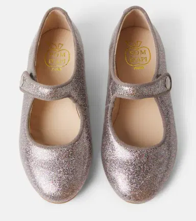 POM D'API Daisy Baby glitter Mary Jane flats | Thumbnail 4