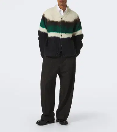 Sacai Wool-blend polo sweater | Thumbnail 6