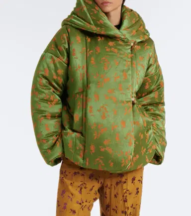 Dries Van Noten Floral jacquard puffer jacket | Thumbnail 2 Dries Van Noten Floral jacquard puffer jacket | Thumbnail 2
