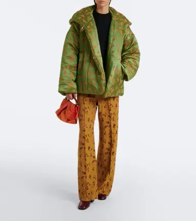 Dries Van Noten Floral jacquard puffer jacket | Thumbnail 4 Dries Van Noten Floral jacquard puffer jacket | Thumbnail 4