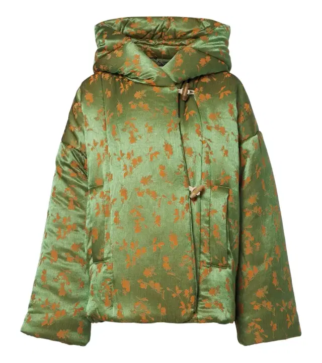 Dries Van Noten Floral puffer jacket