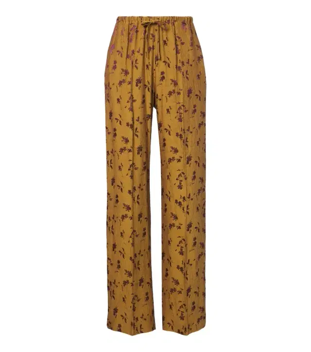 Dries Van Noten Floral wide-leg pants