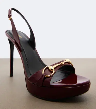 Gucci Donna patent leather platform sandals | Thumbnail 3