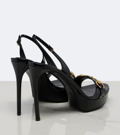 Gucci Donna patent leather platform sandals | Thumbnail 2 Gucci Donna patent leather platform sandals | Thumbnail 2