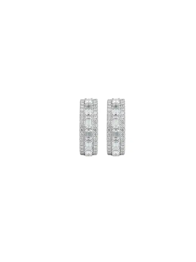 Wish Fine Jewelry 1.30ct Diamond 14K Gold Hoop Earrings