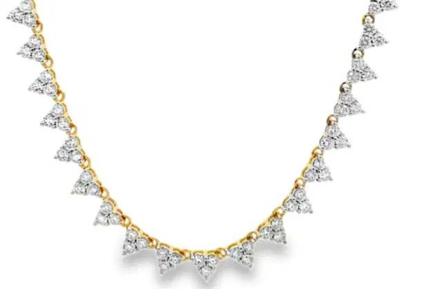 Wish Fine Jewelry 2.00ct Diamond 14K Gold Station Necklace