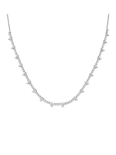 Wish Fine Jewelry 3.00ct Diamond 14K Gold Station Necklace | Thumbnail 1