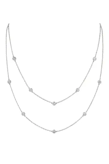 Wish Fine Jewelry PT850 3.00 CTW DIA 32" _ By the yard Necklaces | Thumbnail 1