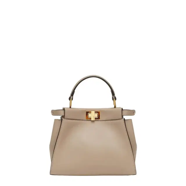 Fendi Iconic small Peekaboo bag made of dove grey leather