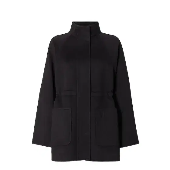 Parka-style blouson with detachable hood and adjustable