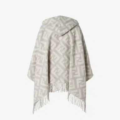 Fendi Poncho with hood and maxi pockets on the front | Thumbnail 2 Fendi Poncho with hood and maxi pockets on the front | Thumbnail 2
