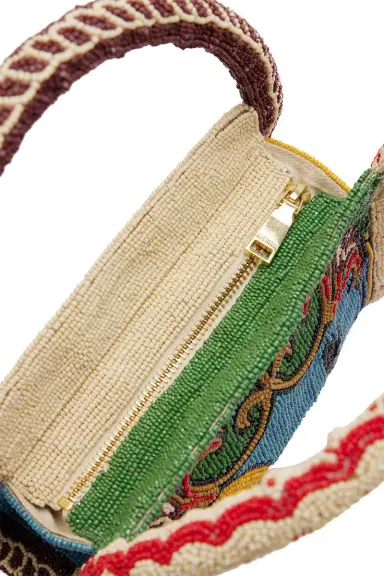 ALÉMAIS Ace Beaded Barrel Bag | Thumbnail 3