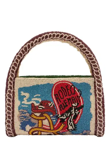 ALÉMAIS Ace Beaded Barrel Bag | Thumbnail 1