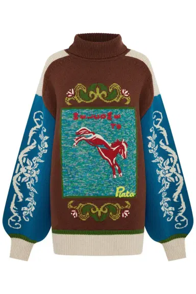ALÉMAIS Lasso Patchwork Sweater | Thumbnail 1