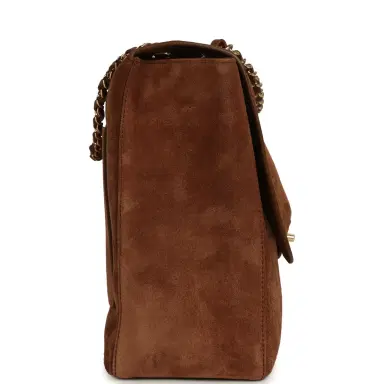 Chanel Chanel Maxi "Souplissimo" Large Flap Bag Camel Suede Gold Hardware | Thumbnail 3 Chanel Chanel Maxi "Souplissimo" Large Flap Bag Camel Suede Gold Hardware | Thumbnail 3