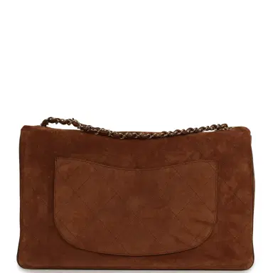 Chanel Chanel Maxi "Souplissimo" Large Flap Bag Camel Suede Gold Hardware | Thumbnail 4 Chanel Chanel Maxi "Souplissimo" Large Flap Bag Camel Suede Gold Hardware | Thumbnail 4