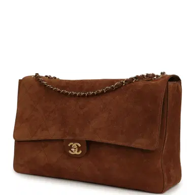 Chanel Chanel Maxi "Souplissimo" Large Flap Bag Camel Suede Gold Hardware | Thumbnail 5 Chanel Chanel Maxi "Souplissimo" Large Flap Bag Camel Suede Gold Hardware | Thumbnail 5