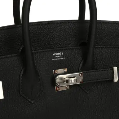 HERMÈS Hermes Birkin 25 Black Togo Palladium Hardware | Thumbnail 7 HERMÈS Hermes Birkin 25 Black Togo Palladium Hardware | Thumbnail 7