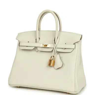 HERMÈS Hermes Birkin 25 Mushroom Togo Gold Hardware | Thumbnail 5 HERMÈS Hermes Birkin 25 Mushroom Togo Gold Hardware | Thumbnail 5