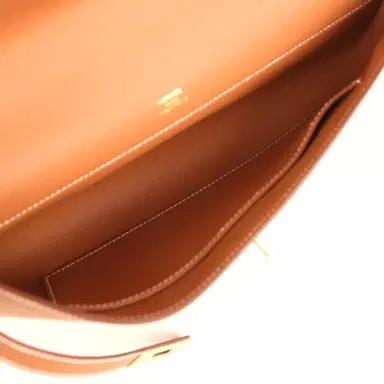 HERMÈS Hermes Kelly Cut Gold Swift Gold Hardware | Thumbnail 9