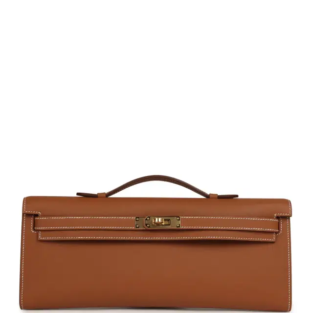 HERMÈS Hermes Kelly Cut Gold Swift Gold Hardware