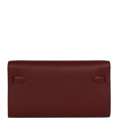 HERMÈS Hermes Kelly Wallet To Go Rouge H Epsom Palladium Hardware | Thumbnail 3 HERMÈS Hermes Kelly Wallet To Go Rouge H Epsom Palladium Hardware | Thumbnail 3