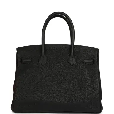 HERMÈS Pre-owned Hermes Birkin 30 Black Togo Rose Gold Hardware | Thumbnail 4