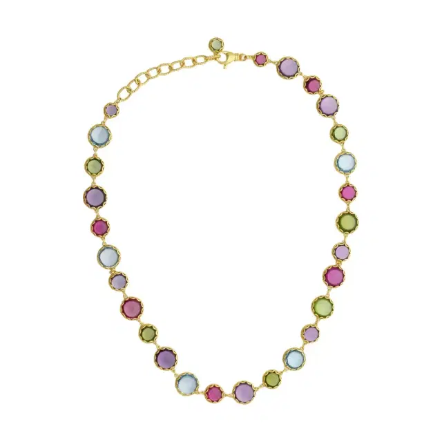 GOSHWARA Goshwara Mischief 18K Yellow Gold Multi-Gemstone Necklace by The Solist