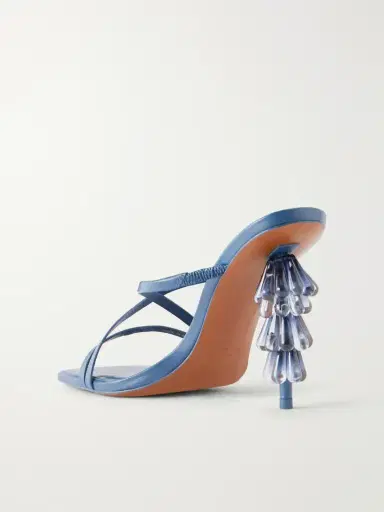 Cult Gaia Sage 90 Bead-embellished Leather Sandals | Thumbnail 3