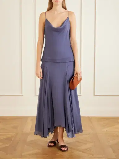 Kallmeyer Alyse Silk-chiffon Midi Skirt | Thumbnail 2