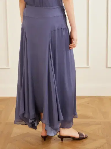 Kallmeyer Alyse Silk-chiffon Midi Skirt | Thumbnail 4