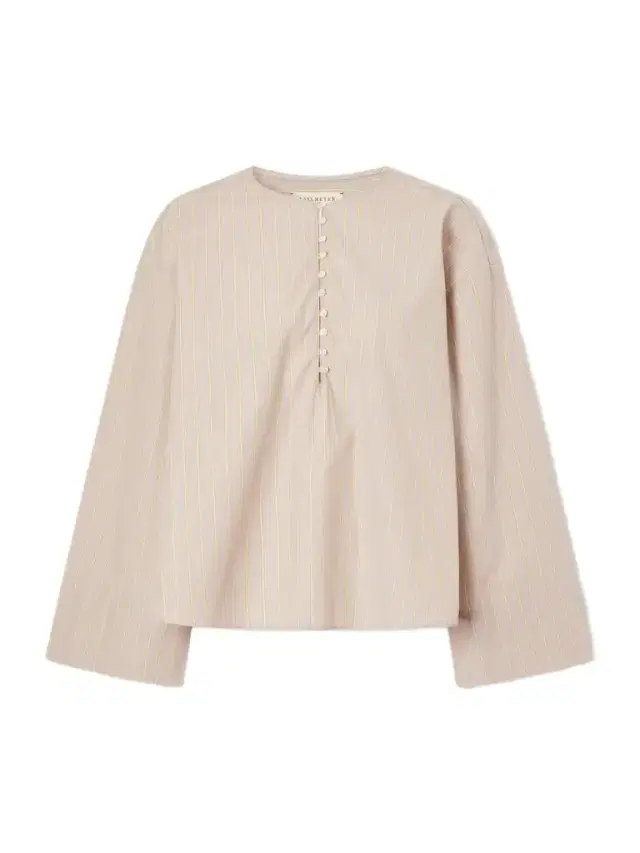 Kallmeyer Marguerite Striped Cotton-poplin Blouse