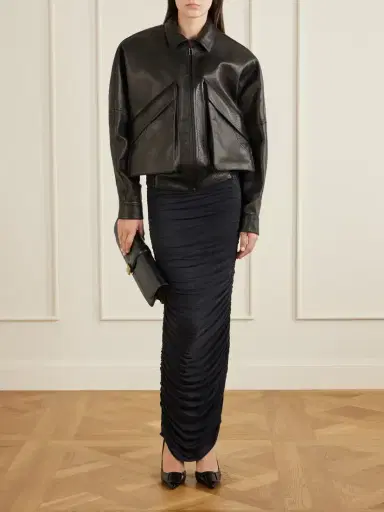 Magda Butrym Textured-leather Biker Jacket | Thumbnail 2