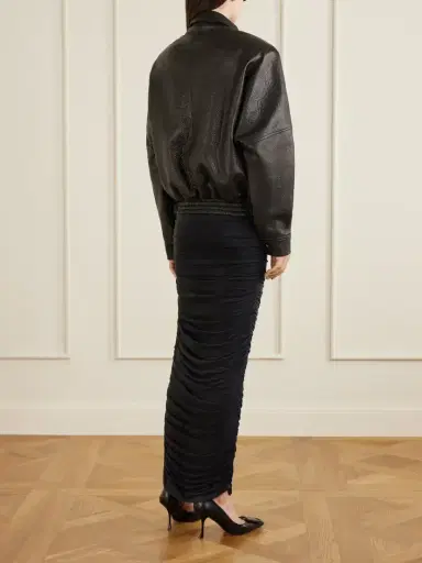 Magda Butrym Textured-leather Biker Jacket | Thumbnail 3