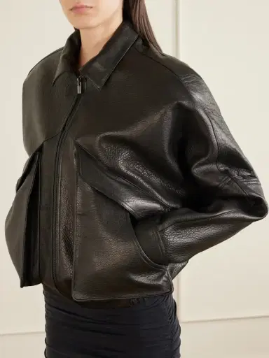 Magda Butrym Textured-leather Biker Jacket | Thumbnail 4