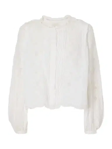 Isabel Marant Rubra Embroidered Ramie Blouse | Thumbnail 1