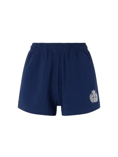 Sporty & Rich Logo-embroidered Cotton-jersey Shorts | Thumbnail 1 Sporty & Rich Logo-embroidered Cotton-jersey Shorts | Thumbnail 1