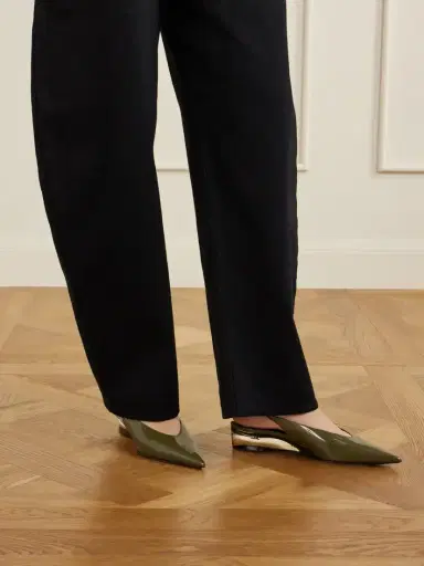 Alaïa 30 Patent-leather Wedge Slingback Pumps | Thumbnail 2