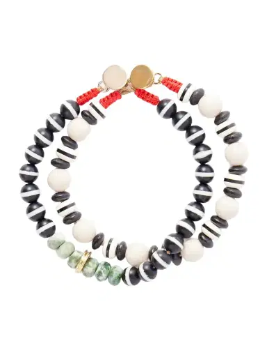 Roxanne Assoulin The Salt And Pepper Set Of Two Beaded Bracelets | Thumbnail 1