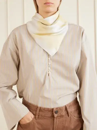 Kallmeyer Oil Moire Printed Silk-twill Scarf | Thumbnail 2 Kallmeyer Oil Moire Printed Silk-twill Scarf | Thumbnail 2