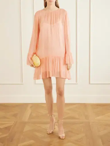 Ulla Johnson Emmeline Gathered Tiered Silk-chiffon Mini Dress | Thumbnail 2 Ulla Johnson Emmeline Gathered Tiered Silk-chiffon Mini Dress | Thumbnail 2