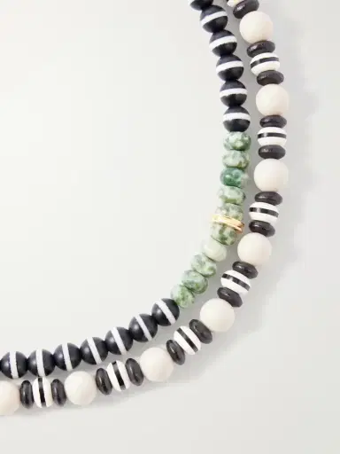 Roxanne Assoulin The Salt & Pepper Set Of Two Agate Beaded Necklaces | Thumbnail 4 Roxanne Assoulin The Salt & Pepper Set Of Two Agate Beaded Necklaces | Thumbnail 4
